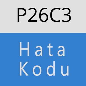 P26C3 hatasi