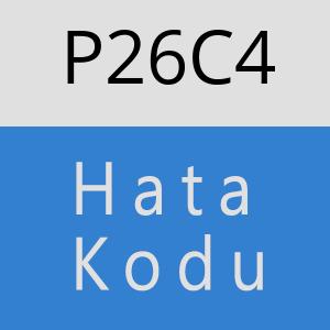 P26C4 hatasi