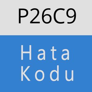 P26C9 hatasi