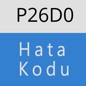 P26D0 hatasi