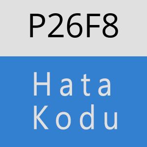 P26F8 hatasi