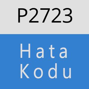 P2723 hatasi