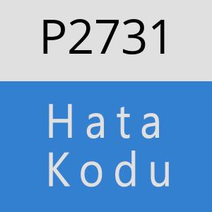 P2731 hatasi