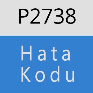 P2738 hatasi