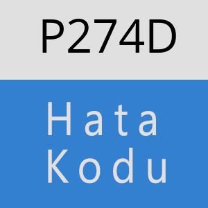 P274D hatasi