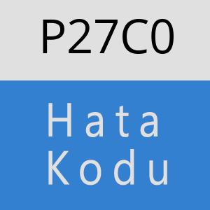 P27C0 hatasi