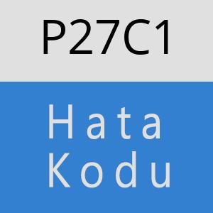 P27C1 hatasi