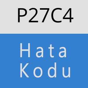 P27C4 hatasi