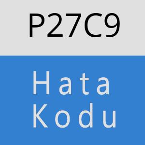 P27C9 hatasi