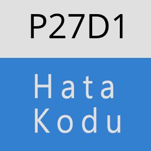 P27D1 hatasi