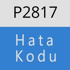 P2817 hatasi