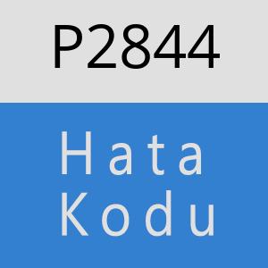 P2844 hatasi