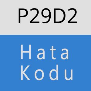 P29D2 hatasi