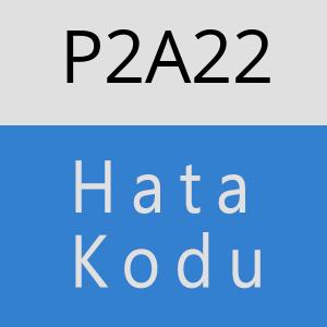 P2A22 hatasi