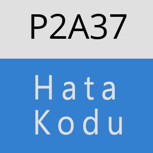 P2A37 hatasi