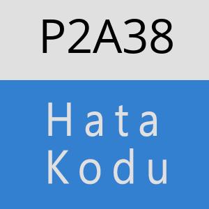 P2A38 hatasi