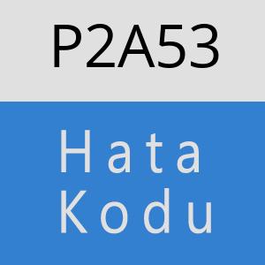 P2A53 hatasi