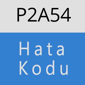 P2A54 hatasi