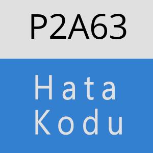 P2A63 hatasi