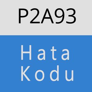 P2A93 hatasi