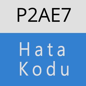 P2AE7 hatasi