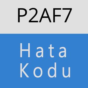 P2AF7 hatasi