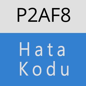 P2AF8 hatasi