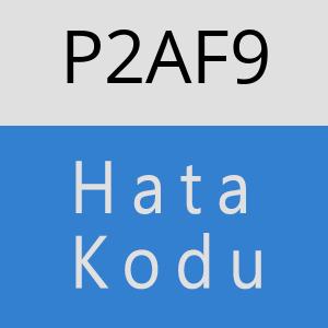 P2AF9 hatasi