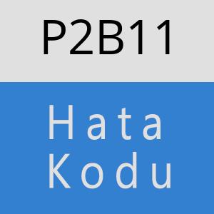 P2B11 hatasi