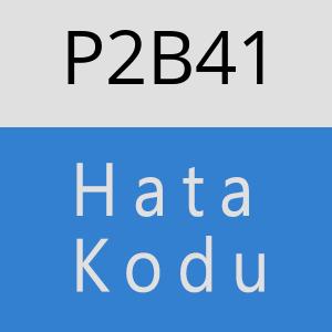 P2B41 hatasi