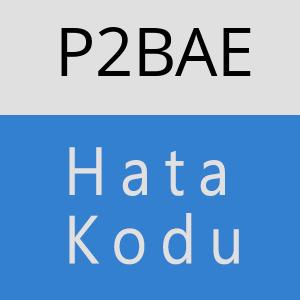 P2BAE hatasi