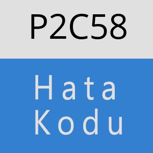 P2C58 hatasi