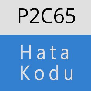 P2C65 hatasi