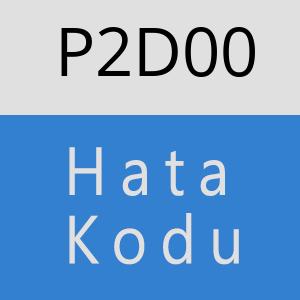 P2D00 hatasi