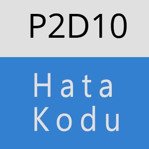 P2D10 hatasi