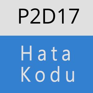 P2D17 hatasi