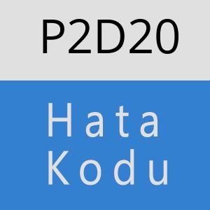 P2D20 hatasi