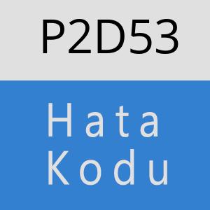 P2D53 hatasi