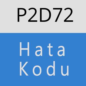 P2D72 hatasi