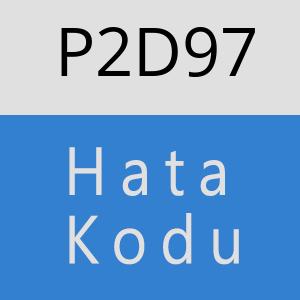 P2D97 hatasi