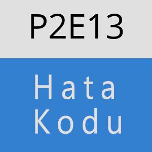 P2E13 hatasi