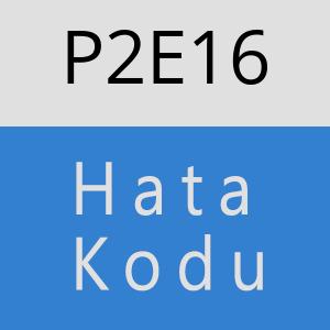 P2E16 hatasi