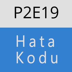 P2E19 hatasi