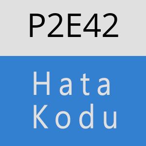 P2E42 hatasi