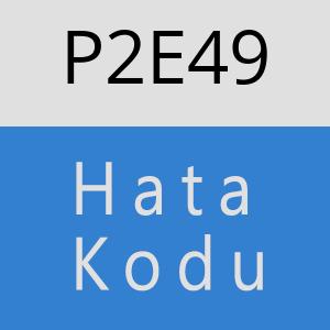 P2E49 hatasi