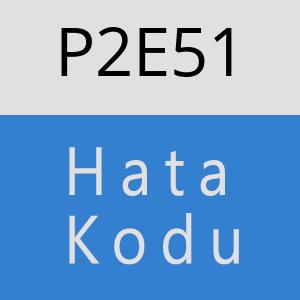 P2E51 hatasi