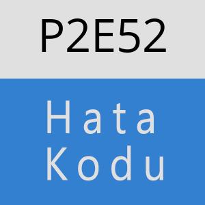 P2E52 hatasi