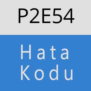 P2E54 hatasi