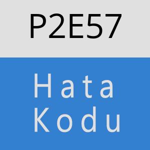 P2E57 hatasi