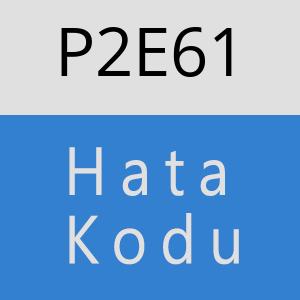 P2E61 hatasi